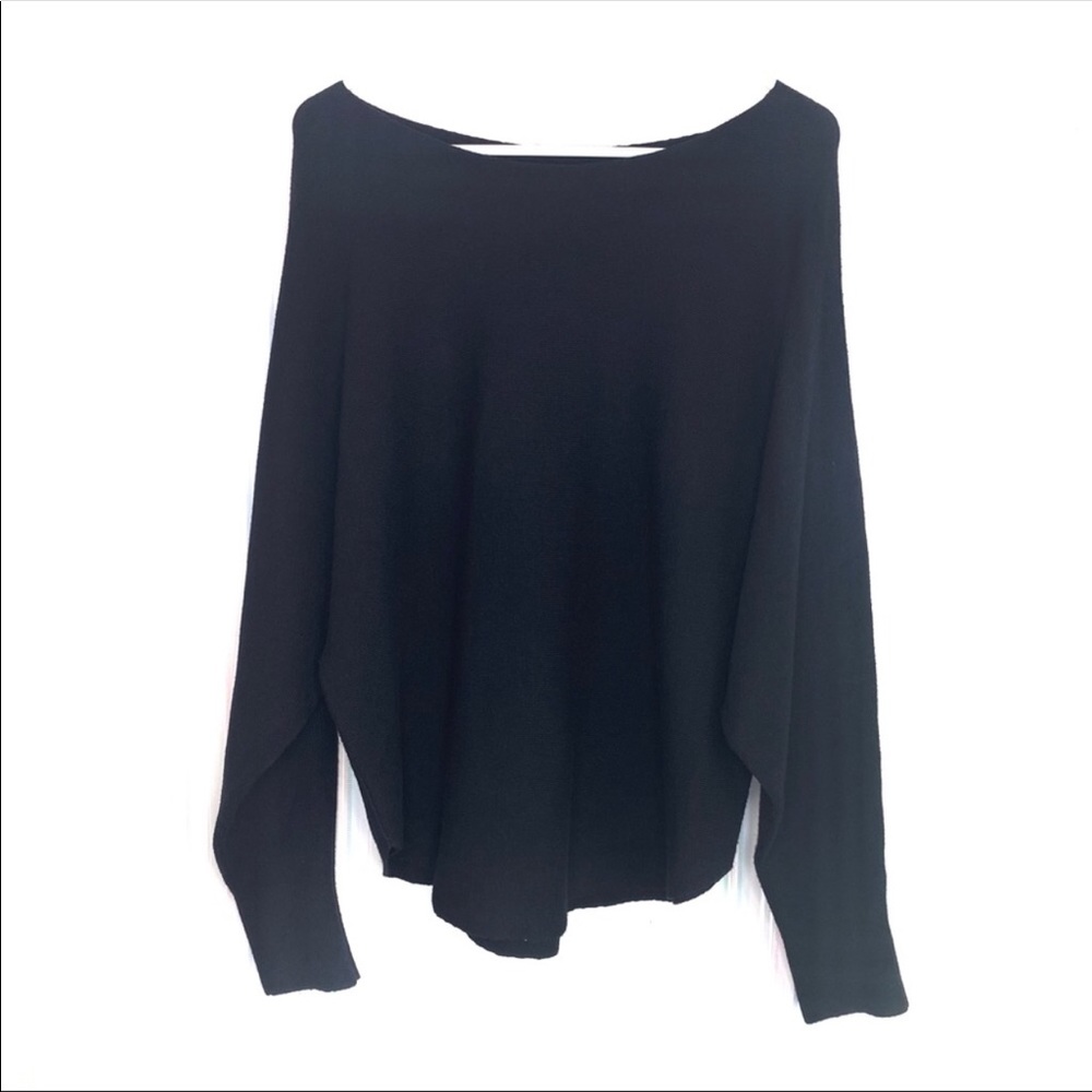 NWT Vila Milano Black Boatneck Sweater Medium